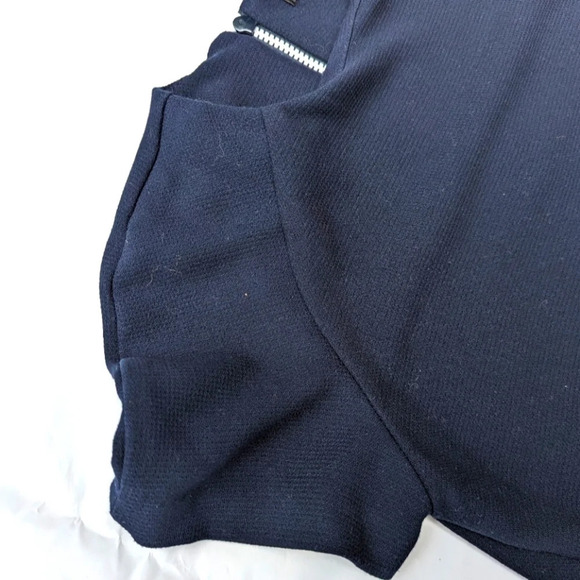 Zara Trafaluc  Collection Shift Navy Dress White Zipper Small S Women - Picture 4 of 8